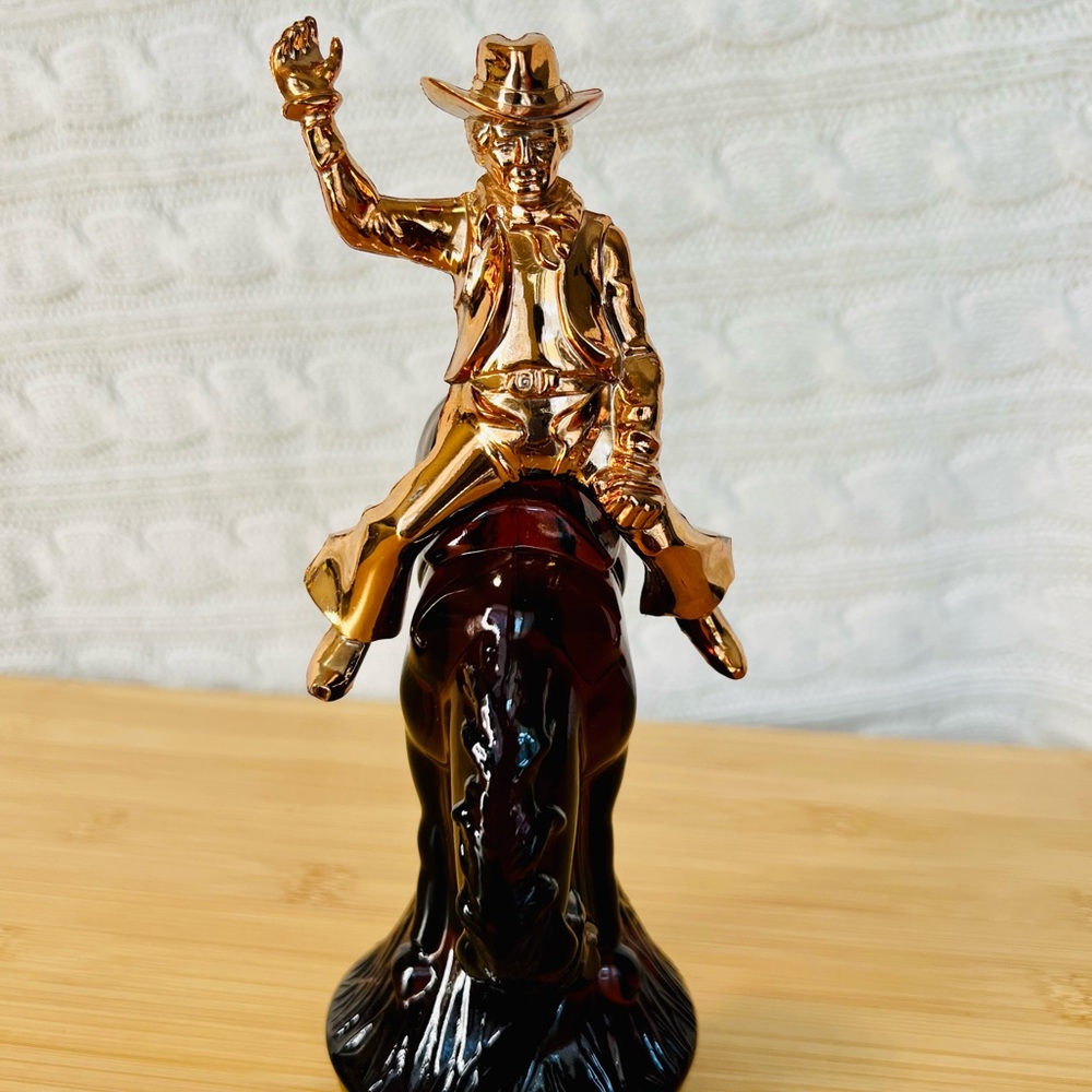 vintage Avon bronco/horse riding rodeo bottle
